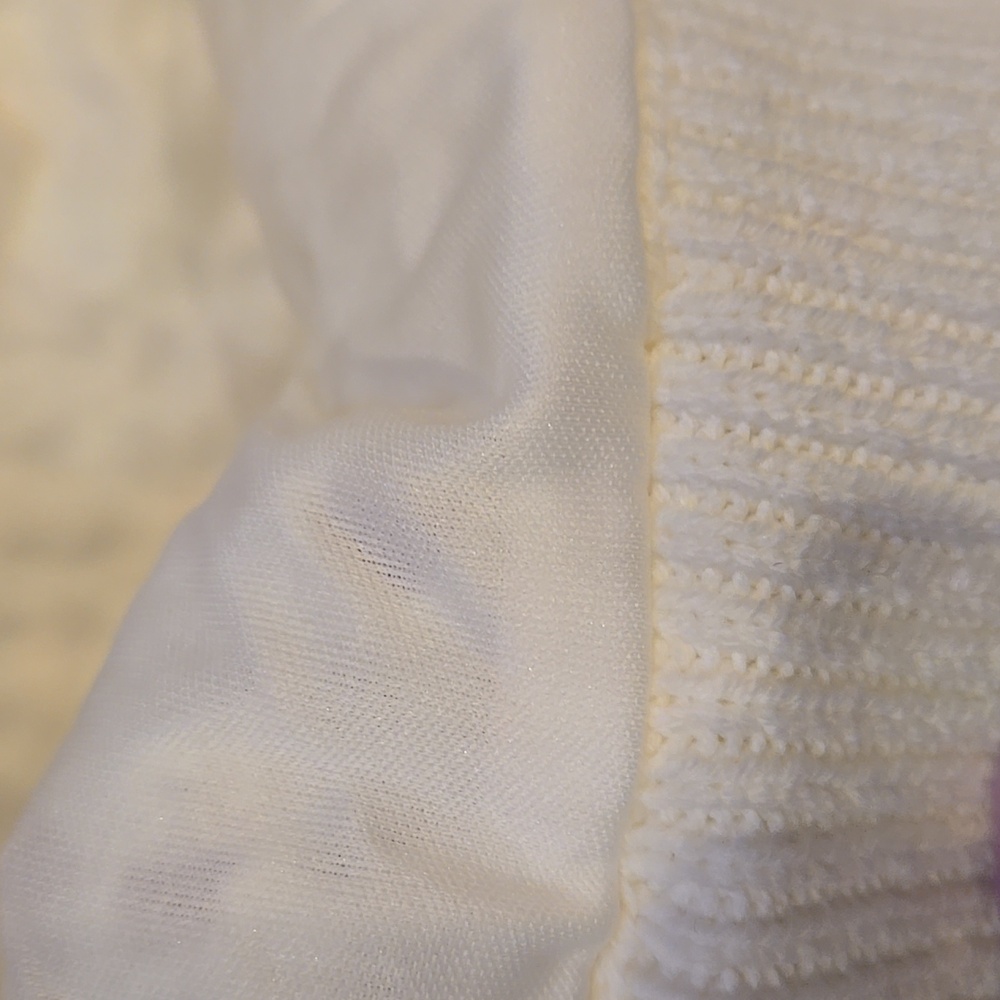 New Fifteen Twenty Los Angeles Gianna Cream Wide Leg Crochet Pants - Picture 7 of 16